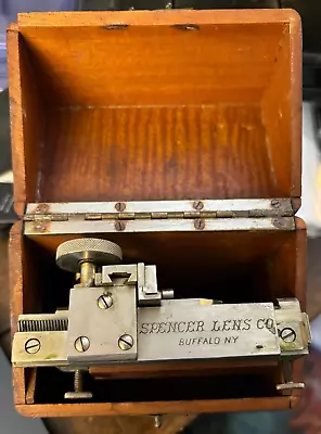 Vintage Spencer Lens Co. Buffalo NY Micrometer Microscope Mechanical Stage • $200