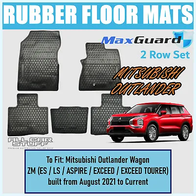 $88.88 • Buy Heavy Duty Rubber Floor Mats For Mitsubishi Outlander ZM: From 08/2021 - Current