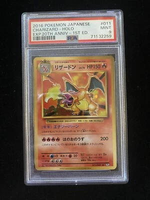 $130 • Buy PSA 9 2016 Charizard Holo 1st Ed 20th Anniversary CP6 #11 Pokemon Japanese MINT