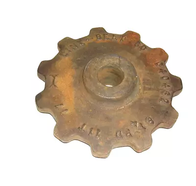 Vtg Industrial Machine Age Steel/Cast Gear Cog Sprocket Steampunk Art Lamp Part • $32.47