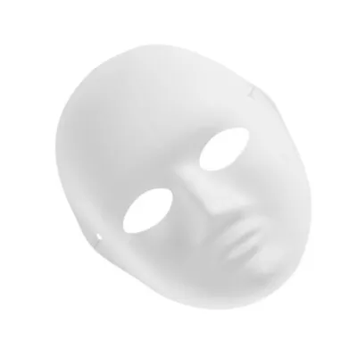  Lady Portrayal Mask Blank White Masquarade Painting Full Face Miss • £6.99