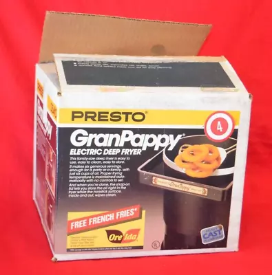 Vintage 1988 Presto FryDaddy GranPappy Electric Deep Fryer New Open Box 05410 • $89.95