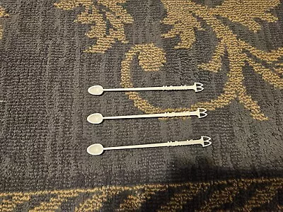 LOT 3 Vintage McDonalds Logo Coffee Spoon Stir Sticks McSpoon Lot Of 3 • $17.35