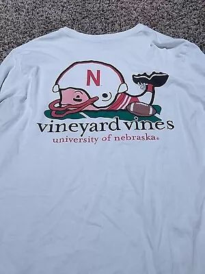 Vineyard Vines Men's Long Sleeve - Nebraska 🏈 Size Small • $6