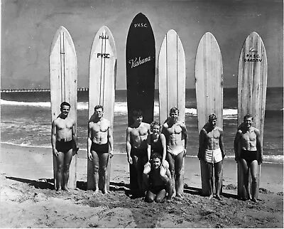 1938- Palos Verde Surf Club W/ Grannis & Hoppy Swartz - 8 X 10 Photo By Doc Ball • $149.99