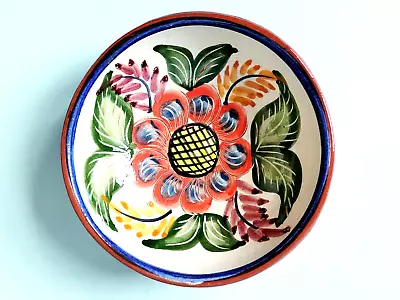 £17 • Buy Vintage Portuguese Olaria Joaquim Cachaco Flower Decor Hand Painted Pottery Bowl