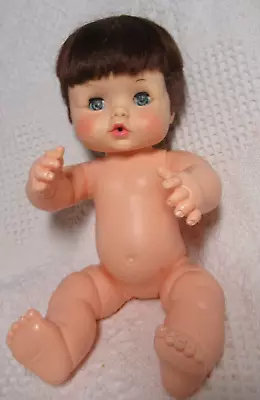 Vintage Effanbee Butterball Vinyl Baby Doll 1969 #6569 Brown Hair Blue Eyes 12  • $20