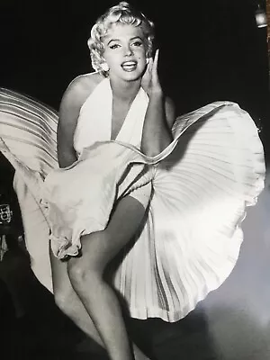 16x12 Marilyn Monroe Photograph Original Vintage Sam Shaw 7 Year Itch Print B&W. • $100