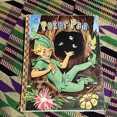 Peter Pan A Bonnie Book Nan Pollard Samuel Lowe Company 1956 Vintage Kids • $7.50