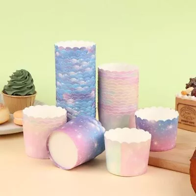 £6.07 • Buy 50Pc Cupcake Wrapper Baking Muffin Liners Cup Cake Paper Disposable Kitchen DIY.