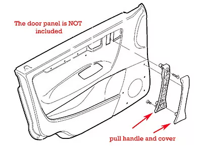 39986954  Dark Gray Interior Door Pull Handle Volvo V70 XC70 S60 Drivers Front • $69.95