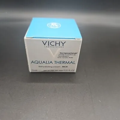 VICHY Aqualia Thermal Rehydrating Cream Rich For Dry Skin 0.51oz - NIB AUTHENTIC • $10.95