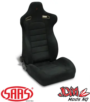 SAAS Drift Blade Seat Black Alcantara (ADR Compliant) D1-3001S • $499