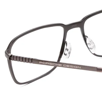 $99 • Buy New Titanium Porsche Design  Eyeglasses Optical Frame P8293 A Dark Gun W/ Case