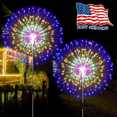 $12.59 • Buy 150 LED Solar Firework Lights Outdoor Waterproof Path Lawn Garden Decor Lamp