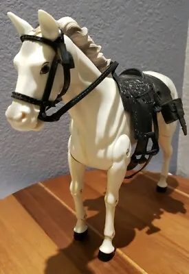 Lone Ranger Marx Silver Horse With Saddle Johhny West Missing Rear Hoof  • $33.99