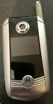 Motorola V710 Silver (Verizon) Cell Phone Fast Ship Vintage Parts Very Good Used • $23.87
