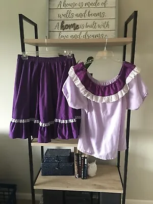Partners Please By Malco Modes Purple Vintage Outfit Size M Square Dance • $39.99