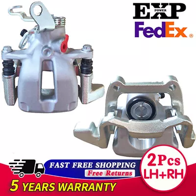 Rear Brake Calipers W/ Bracket Pair 2 For Audi A3 VW Rabbit Golf 2005-2010 Jetta • $102.59