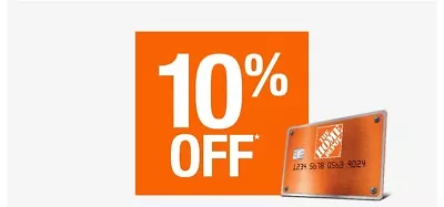 Home Depot 10% Off Coupon - Expires 4/14/24 • $18