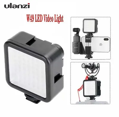 Ulanzi W49 LED Portable Mini Photography Fill Light For DSLR Camera Phone Vlog • £9.39