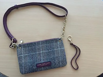 Marc New York By Andrew Marc Maroon Plaid Crossbody Bag • $25