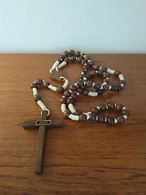 Vintage Religious Beads Lourdes France Xl (120cms Long) 1960's • £45