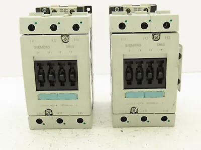 Siemens 3RT1045-1AK60 Motor Starter Contactor 3 Pole 80A 690V Coil 120V Lot Of 2 • $79.99