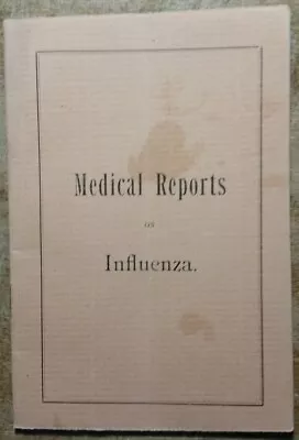 C1890 Medical Reports On Influenza Quack Medicine Booklet Valentine's Meat Juice • $35