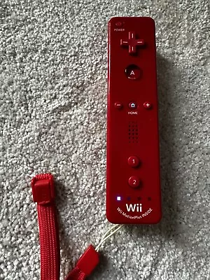 Genuine Nintendo Wii Remote Red Motion Plus • $30
