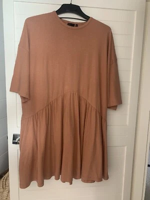 $30 • Buy Asos Dress Oversized Terracotta Cotton Jersey 12-14 