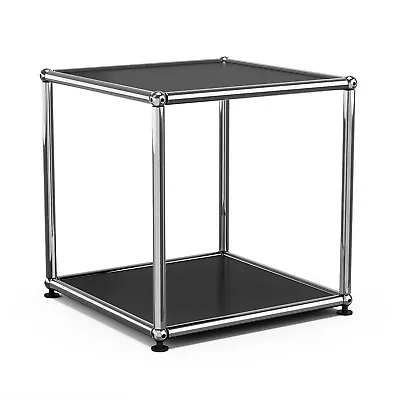 Chrom Metal Modern Storage Cabinet Metal Free-Standing Storge Organizer Modular • $179.99