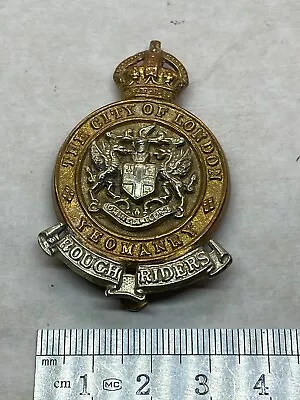 WW1 British Army Royal City Of London Yeomanry Regiment Cap Badge • £16