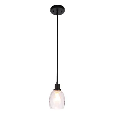 Modern Mini Pendant Lighting For Kitchen Island Single Black Pendant Light Glass • $40.99