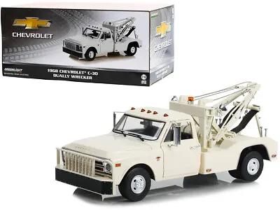 1968 Chevrolet C-30 Dually Wrecker Tow Truck White 1/18 Diecast Car Model • $117