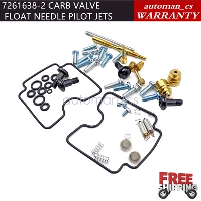 $21.49 • Buy 2 * For Yamaha V-Star 1100 XVS1100 99-09 Carburetor Repair Kit Air Screw US