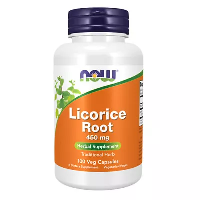 Licorice Root 450 Mg 100 Caps By Now Foods • £17.78