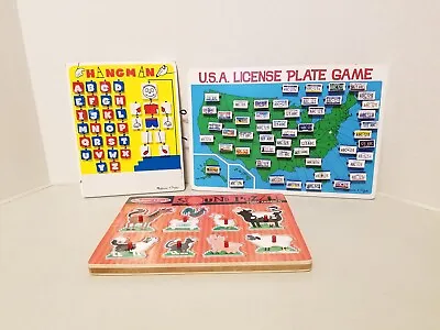 Melissa & Doug Activity Boards Lot (3) Flip To Win Games & Farm Sound Puzzle • $21.65