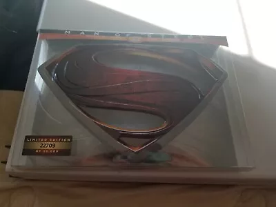 Man Of Steel 3d/blu Ray/dvd Blue Ray Dvd Le Metal Display Preowned • $30