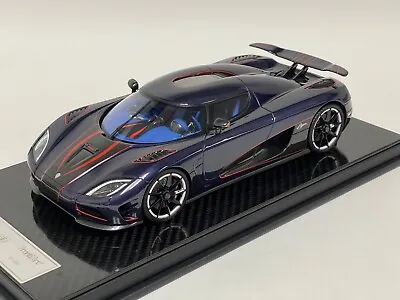 1/18 FrontiArt  Koenigsegg AGERA R In Blue Carbon  Carbon Base 399 Pieces   123 • $499.95