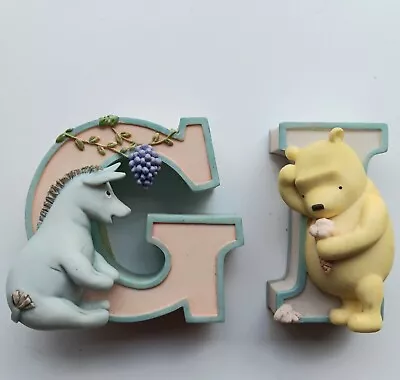 Disney Classic Pooh Alphabet Letters G And I Nursery Decor Pooh Eeyore • $14.62