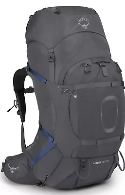 Osprey Aether Plus 70L Men's Backpacking Backpack Eclipse Grey  L/XL *NEW* • $350