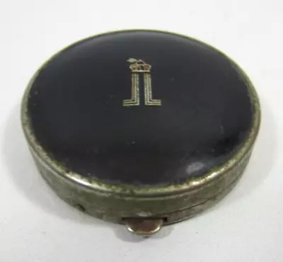 Lentheric Compact Vintage Metal Enamel Mirror Cake Rouge Art Deco Mini Small • $19.99