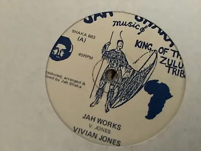 Vivian Jones  Jah Works  12” Jah Shaka • £99.99