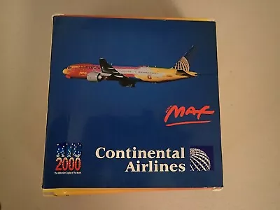 1:400 Phoenix Continental Airlines B 777-224ER Peter Max NYC 2000 Boxed NEW Rare • $155