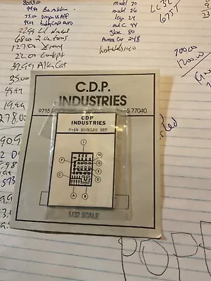 CDP Industries  1/32  Scale F-14 Buckles Set Photo Etch PE Metal • $5.99