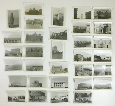 Vintage Rome Vatican Photo Lot - 32 Photographs - St. Peters Colloseum - 1948 • $31.41