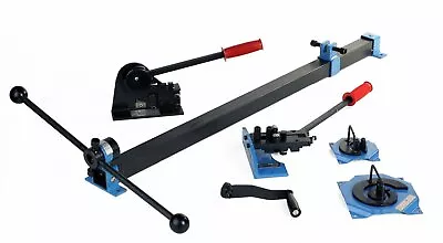 Steel Metal Fabrication Kit Shear Punch Screwing Spiral Riveting Bending Rolling • $189.99