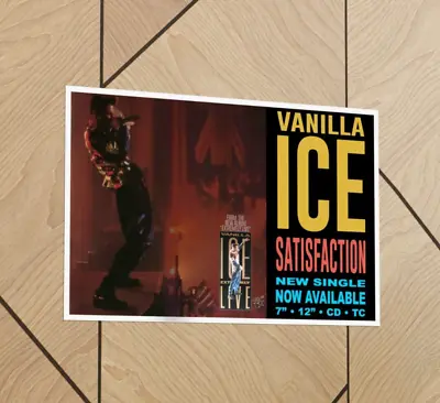 Vanilla Ice –  Satisfaction  Single Promotional 11 X17  Glossy Poster • $13.99