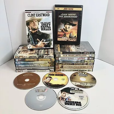 Lot Of 20 Western DVD Collection (94 Movies) Bundle Action Cowboys Old West-READ • $19.99